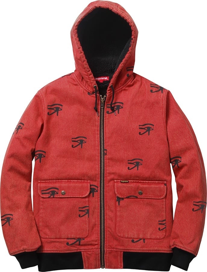 Hooded Denim Work Jacket view 4